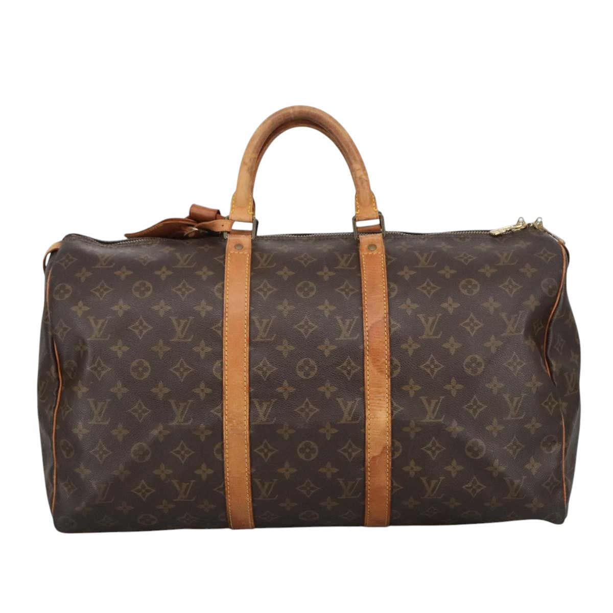 LOUIS VUITTON Monogram Keepall 50 Boston Bag M41426 LV Auth 102380