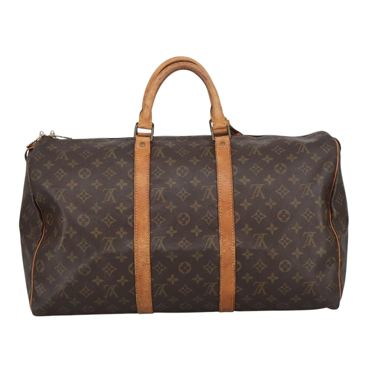 LOUIS VUITTON Monogram Keepall 50 Boston Bag M41426 LV Auth 102380 - 0