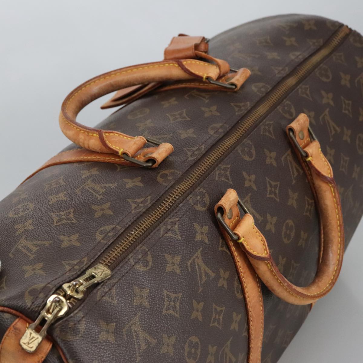 LOUIS VUITTON Monogram Keepall 50 Boston Bag M41426 LV Auth 102380