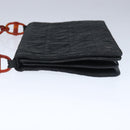 Christian Dior Canage Chain Shoulder Bag Nylon Black Auth 102381-3