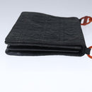 Christian Dior Canage Chain Shoulder Bag Nylon Black Auth 102381-4