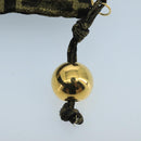 FENDI Zucca Canvas Pouch Gold Auth 102385-9