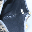 FENDI Zucca Canvas Pouch Gold Auth 102385-11