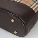 Burberrys Nova Check Shoulder Bag Canvas Beige Auth 102386-9