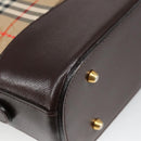 Burberrys Nova Check Shoulder Bag Canvas Beige Auth 102386-14