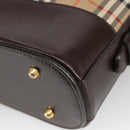 Burberrys Nova Check Shoulder Bag Canvas Beige Auth 102386-15