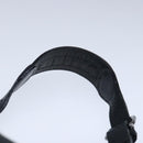 BURBERRY Nova Check Blue Label Shoulder Bag Wool Leather Black Auth 102387-8