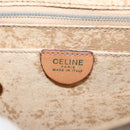 CELINE Macadam Canvas Hand Bag PVC Leather 2way Brown Gold Auth 102389-20