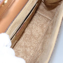 CELINE Macadam Canvas Hand Bag PVC Leather 2way Brown Gold Auth 102389-10