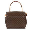 CELINE Macadam Canvas Hand Bag PVC Leather 2way Brown Gold Auth 102389-2