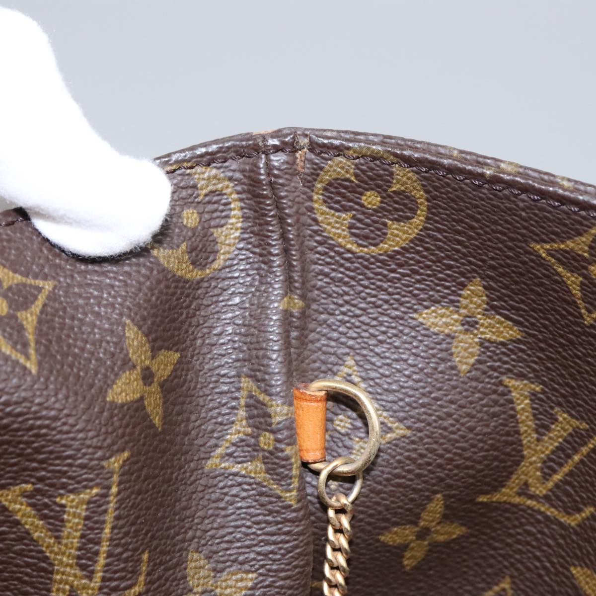 LOUIS VUITTON Monogram Sac Shopping Tote Bag M51108 LV Auth 102395