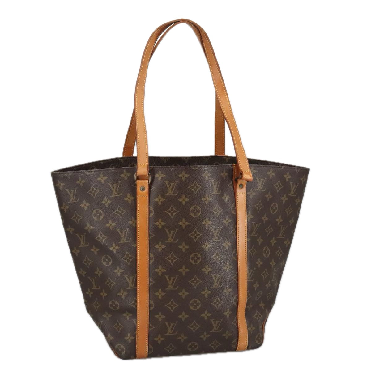 LOUIS VUITTON Monogram Sac Shopping Tote Bag M51108 LV Auth 102395