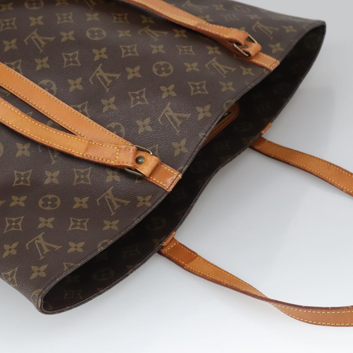 LOUIS VUITTON Monogram Sac Shopping Tote Bag M51108 LV Auth 102395