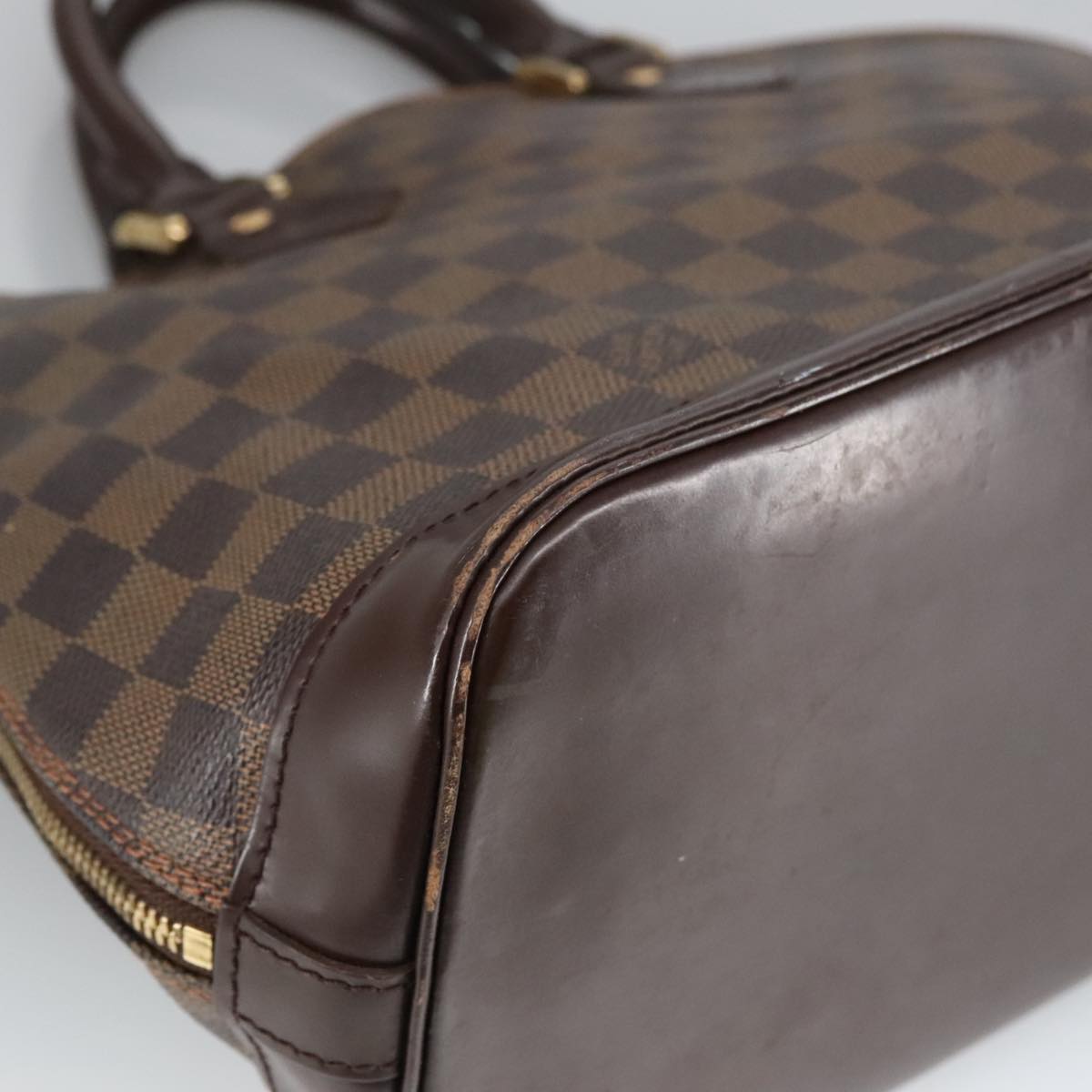 LOUIS VUITTON Damier Ebene Alma Hand Bag N51131 LV Auth 102409