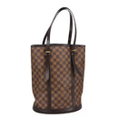 LOUIS VUITTON Damier Ebene Bucket GM Shoulder Bag SPO N42236 LV Auth 102416-1