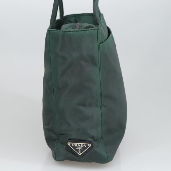 PRADA Tote Bag Nylon Khaki Auth 102431