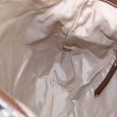 BURBERRY Nova Check Hand Bag Canvas 2way Light Blue Brown Auth 102443-17