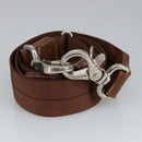 BURBERRY Nova Check Hand Bag Canvas 2way Light Blue Brown Auth 102443-19