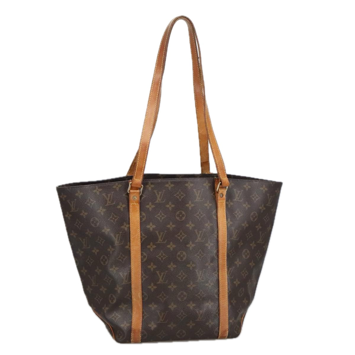 LOUIS VUITTON Monogram Sac Shopping Tote Bag M51108 LV Auth 102448