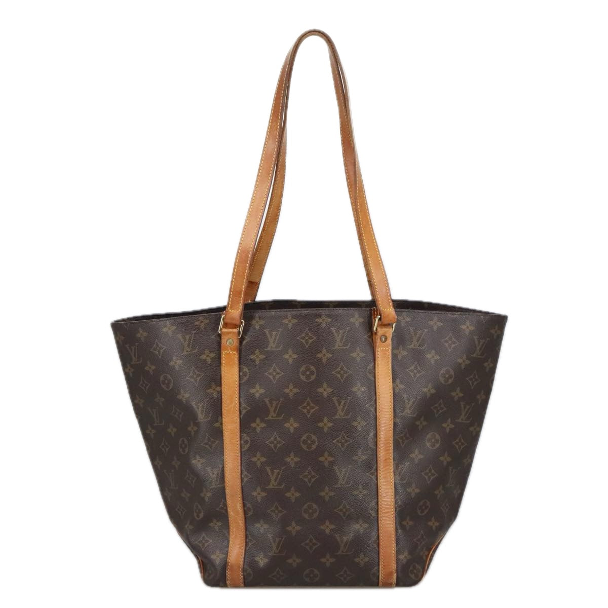 LOUIS VUITTON Monogram Sac Shopping Tote Bag M51108 LV Auth 102448