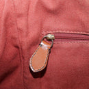 BURBERRY Nova Check Shoulder Bag PVC Leather Beige Red Auth 102450-22