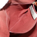 BURBERRY Nova Check Shoulder Bag PVC Leather Beige Red Auth 102450-23