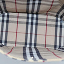 BURBERRY Nova Check Shoulder Bag Canvas Beige Silver Auth 102451-11