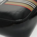 BURBERRY Shoulder Bag Enamel Black Auth 102454-9