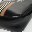 BURBERRY Shoulder Bag Enamel Black Auth 102454-15