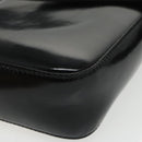 BURBERRY Shoulder Bag Enamel Black Auth 102454-17