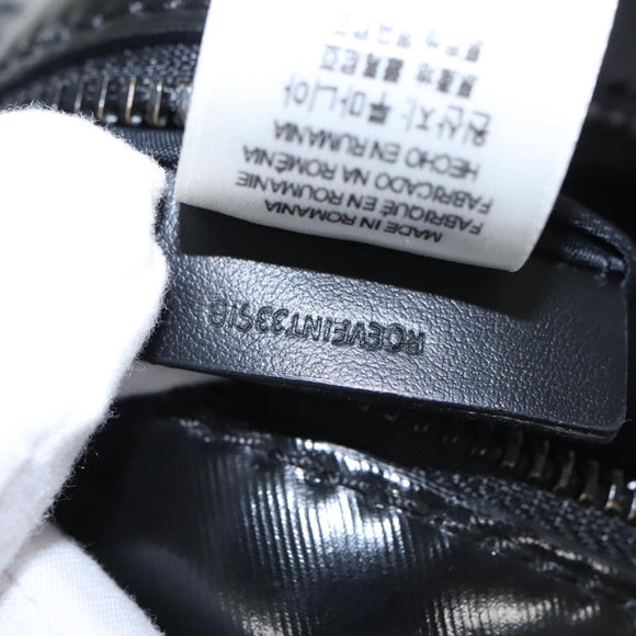 BURBERRY Shoulder Bag Enamel Black Auth 102454