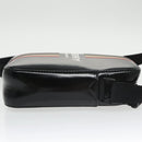 BURBERRY Shoulder Bag Enamel Black Auth 102454-3