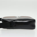 BURBERRY Shoulder Bag Enamel Black Auth 102454-4