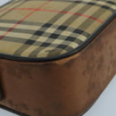 Burberrys Nova Check Shoulder Bag Canvas Leather Beige Brown Auth 102456-13