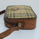 Burberrys Nova Check Shoulder Bag Canvas Leather Beige Brown Auth 102456-4