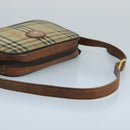 Burberrys Nova Check Shoulder Bag Canvas Leather Beige Brown Auth 102456-7