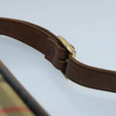 Burberrys Nova Check Shoulder Bag Canvas Leather Beige Brown Auth 102456-8