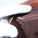 Burberrys Nova Check Clutch Bag PVC Leather Beige Auth 102458-21