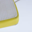 BURBERRY TB Chain Shoulder Bag Leather White Yellow Auth 102462V-13
