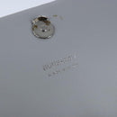 BURBERRY TB Chain Shoulder Bag Leather White Yellow Auth 102462V-16