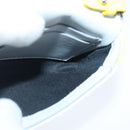 BURBERRY TB Chain Shoulder Bag Leather White Yellow Auth 102462V-18