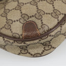 GUCCI GG Supreme Web Sherry Line Shoulder Bag PVC Beige 156 02 066 Auth 102468-15