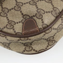 GUCCI GG Supreme Web Sherry Line Shoulder Bag PVC Beige 156 02 066 Auth 102468-17