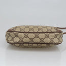 GUCCI GG Supreme Web Sherry Line Shoulder Bag PVC Beige 156 02 066 Auth 102468-5
