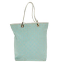 GUCCI GG Canvas Tote Bag Light Blue White Gold 002 1098 Auth 102471-2