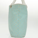 GUCCI GG Canvas Tote Bag Light Blue White Gold 002 1098 Auth 102471-4