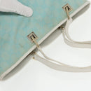 GUCCI GG Canvas Tote Bag Light Blue White Gold 002 1098 Auth 102471-6