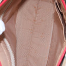 BURBERRY Nova Check Hand Bag Canvas  Leather Beige Red Auth 102476-12