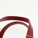 BURBERRY Nova Check Hand Bag Canvas  Leather Beige Red Auth 102476-8