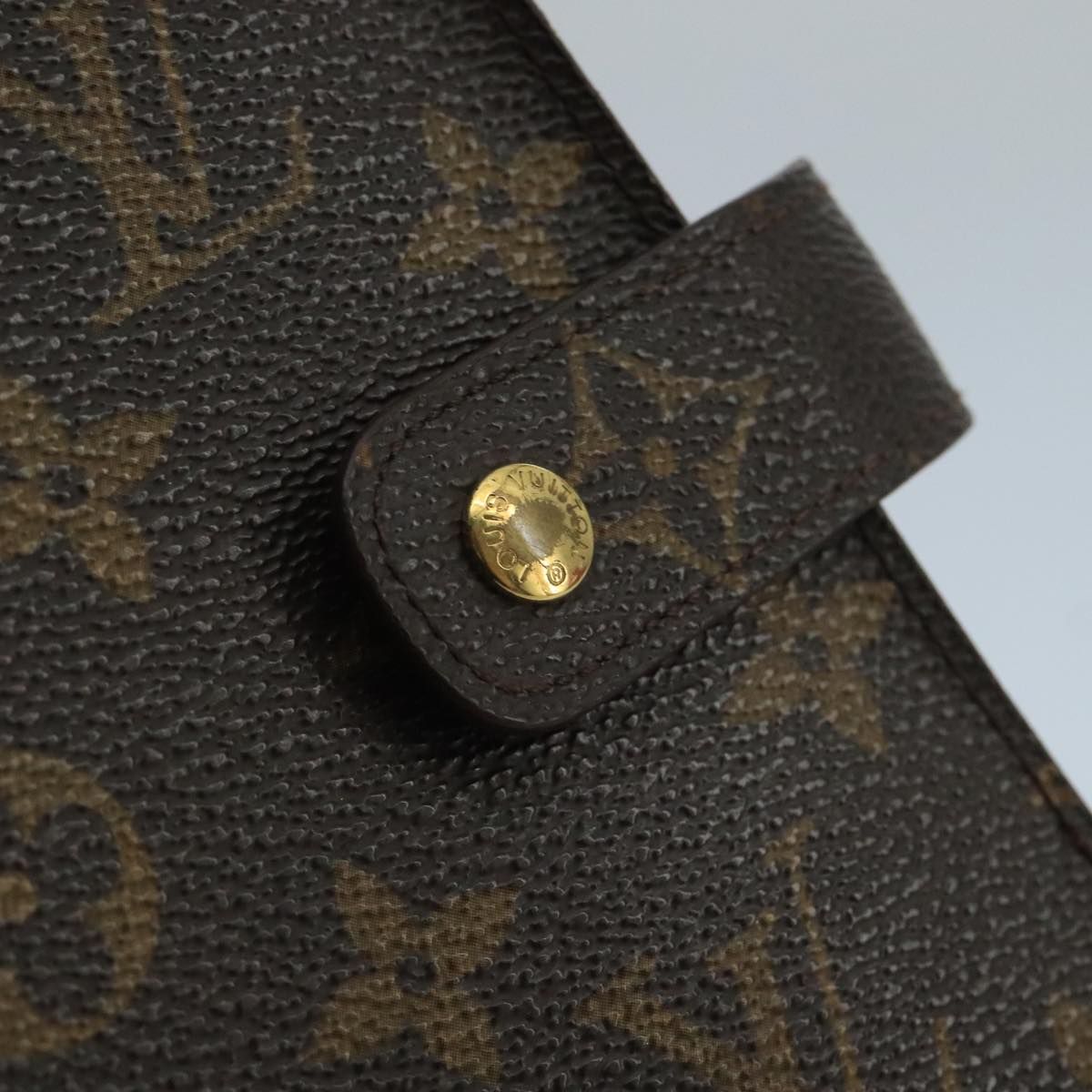 LOUIS VUITTON Monogram Agenda MM Day Planner Cover R20105 LV Auth 102480